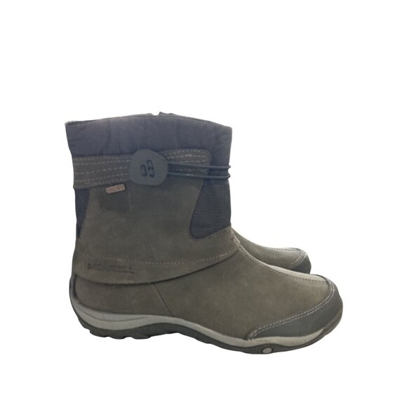 Merrell Women Size 7.5 Grizzle Grey Performance select dry Footwear ankle Boots - Picture 4 of 7